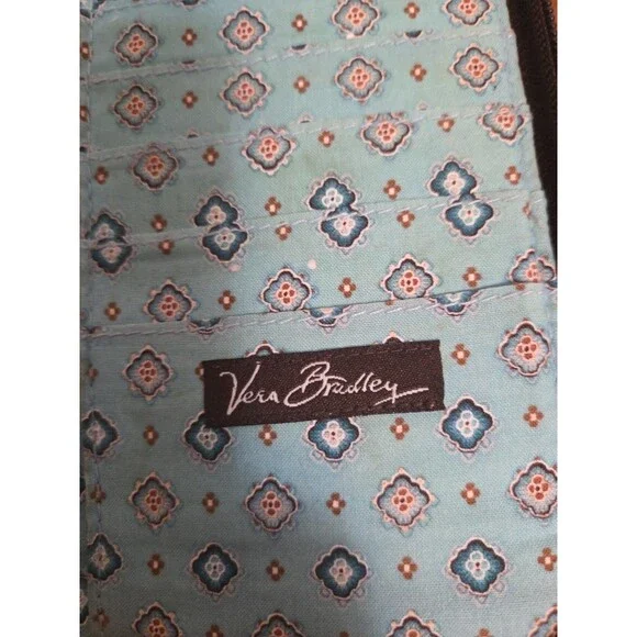 Vera Bradley Travel Organizer in Retired Java Blue Print Passport Carrier Wallet - Picture 5 of 7